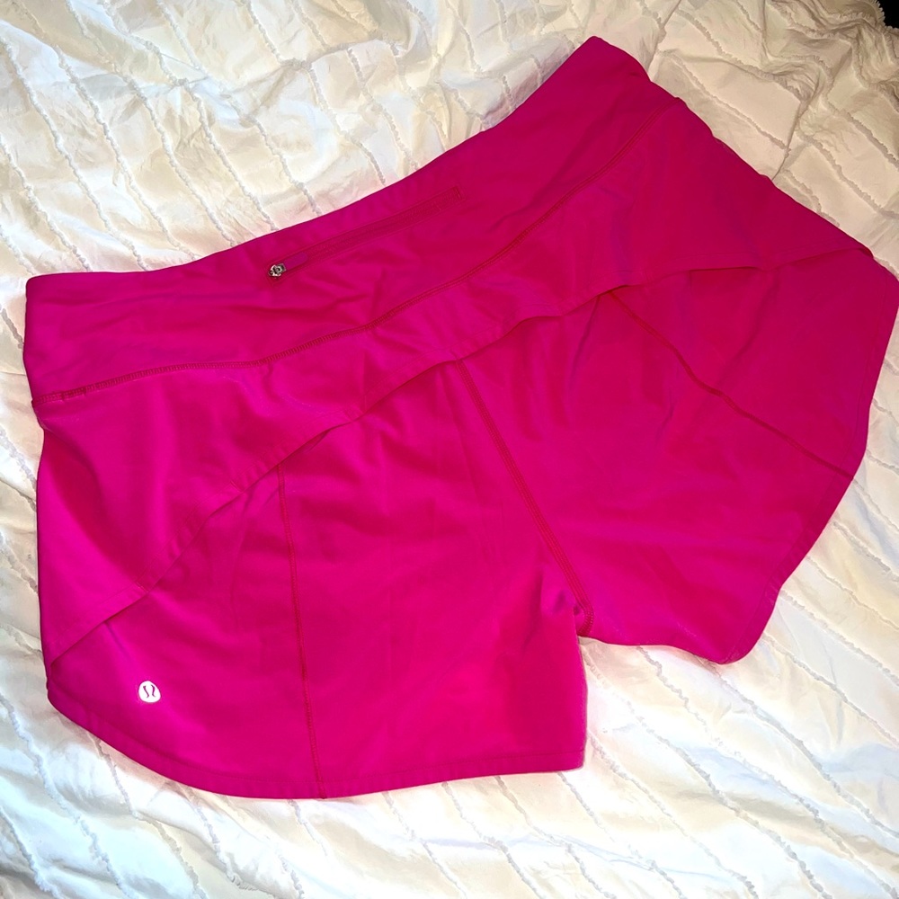 Lululemon speed up shorts 4 inches lined
